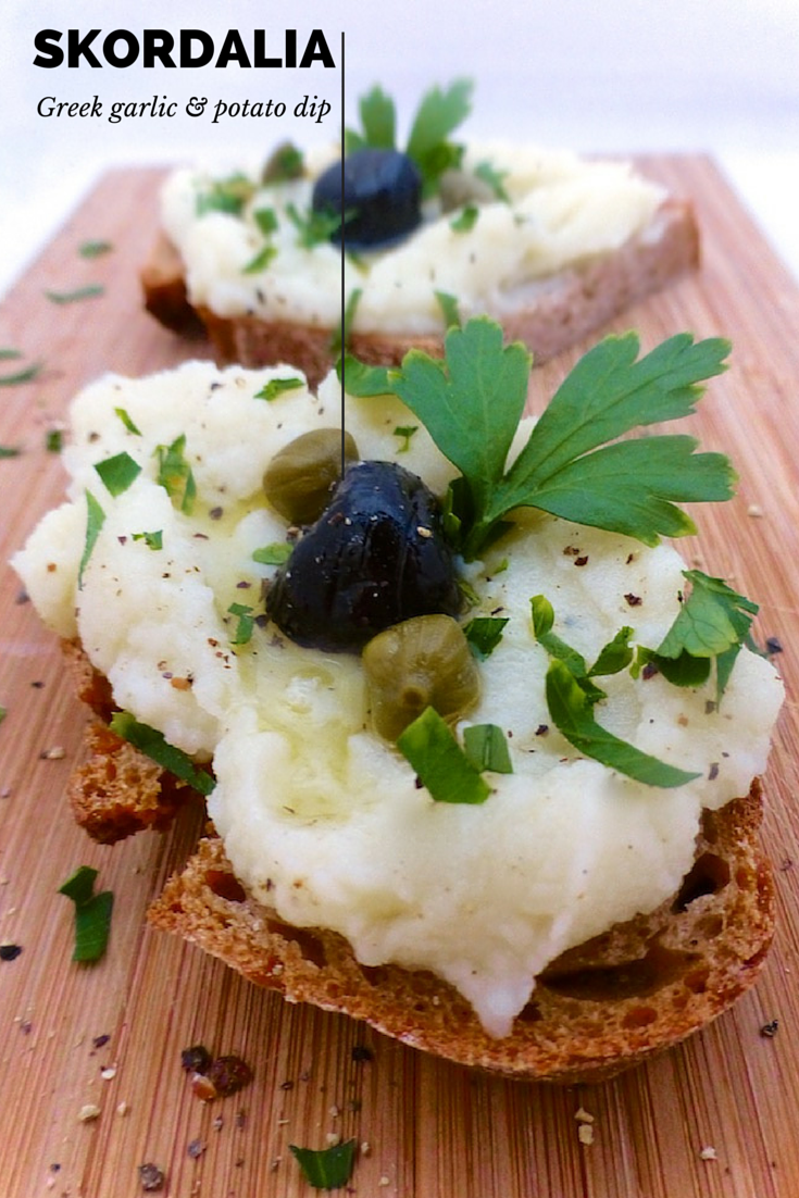 Skordalia (Greek Potato & Garlic Dip) Simple. Tasty. Good.
