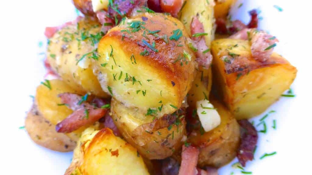 Roast Potatoes Recipe with Bacon & Beer | Simple. Tasty. Good.