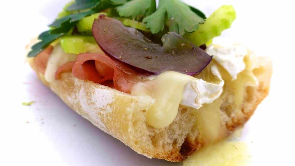 Brie Sandwich with Mortadella Simple. Tasty. Good.