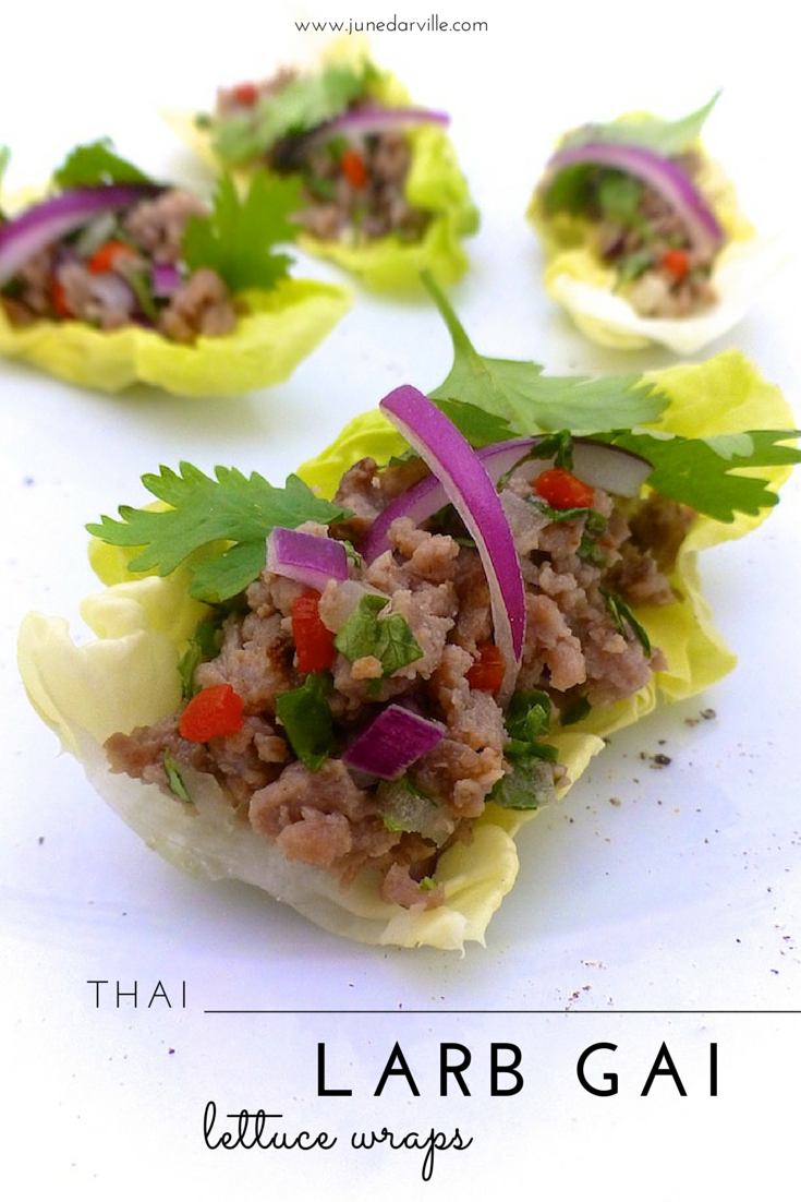 Thai Larb Gai Lettuce Wraps Simple. Tasty. Good.