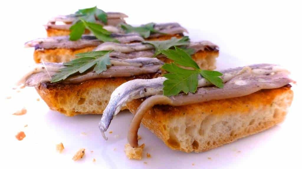 Tosta Matrimonio (Spanish Anchovy Toast) Simple. Tasty. Good.