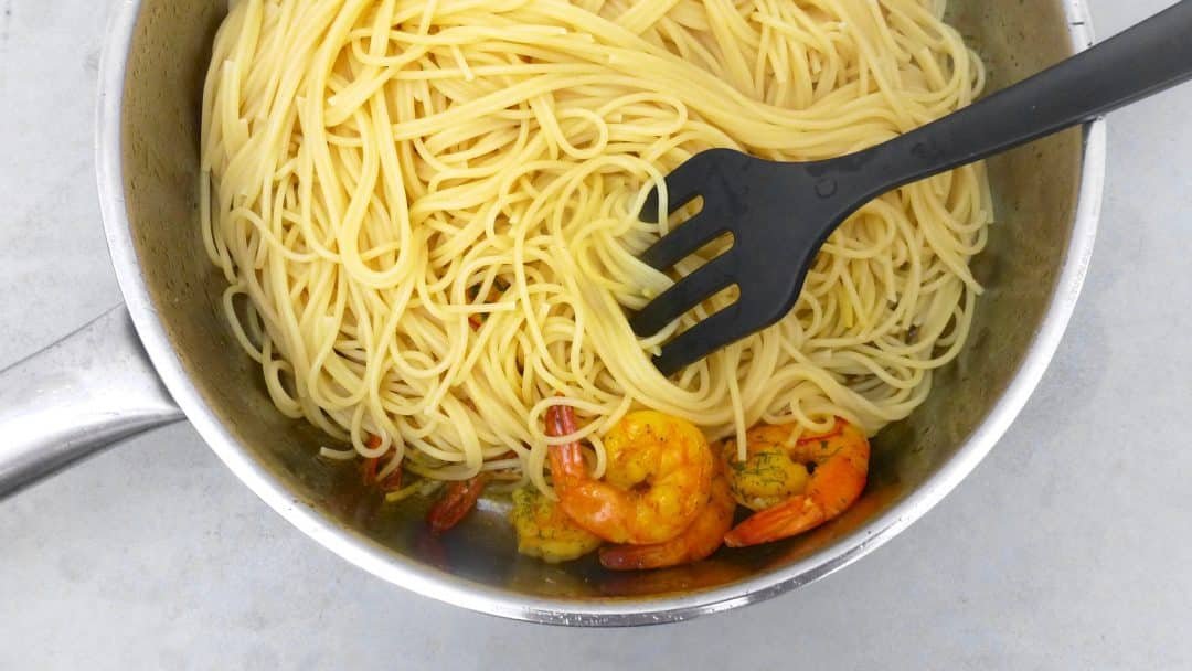 Prawn Spaghetti In Creamy Bisque Sauce Simple. Tasty. Good.