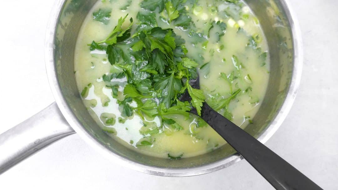 Parsley Soup with Meatballs Recipe Simple. Tasty. Good.