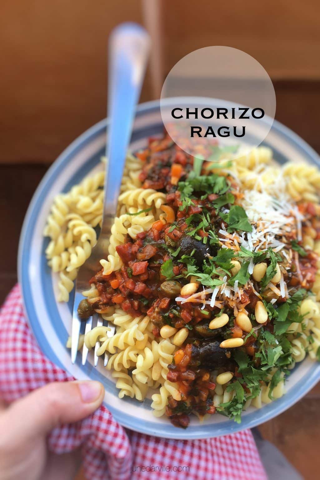 Chorizo Ragu (Smoky Pasta Sauce) Simple. Tasty. Good.