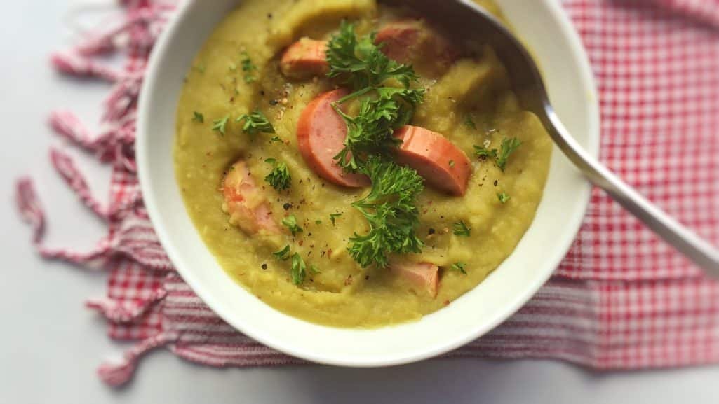 Best Split Pea Soup Recipe (Dutch Erwtensoep) Simple. Tasty. Good.