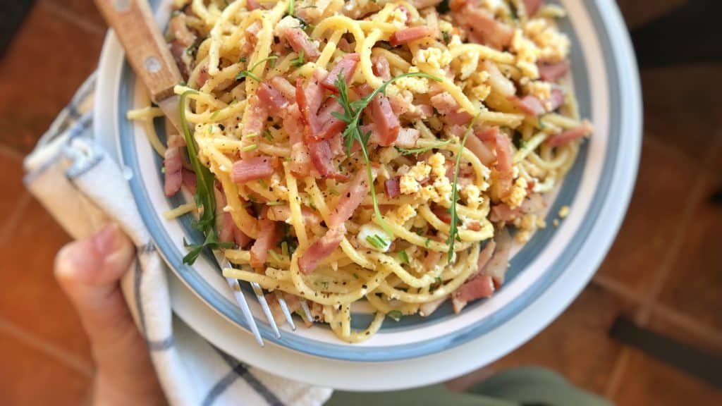 Cold Spaghetti Salad Carbonara Simple Tasty Good Do You Have Leftover Cooked Spaghetti In Your Fridge Then Make A Quick Cold