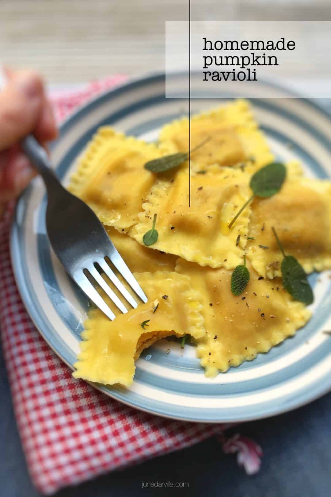 Easy Pumpkin Ravioli Recipe & Sage Butter | Simple. Tasty. Good.