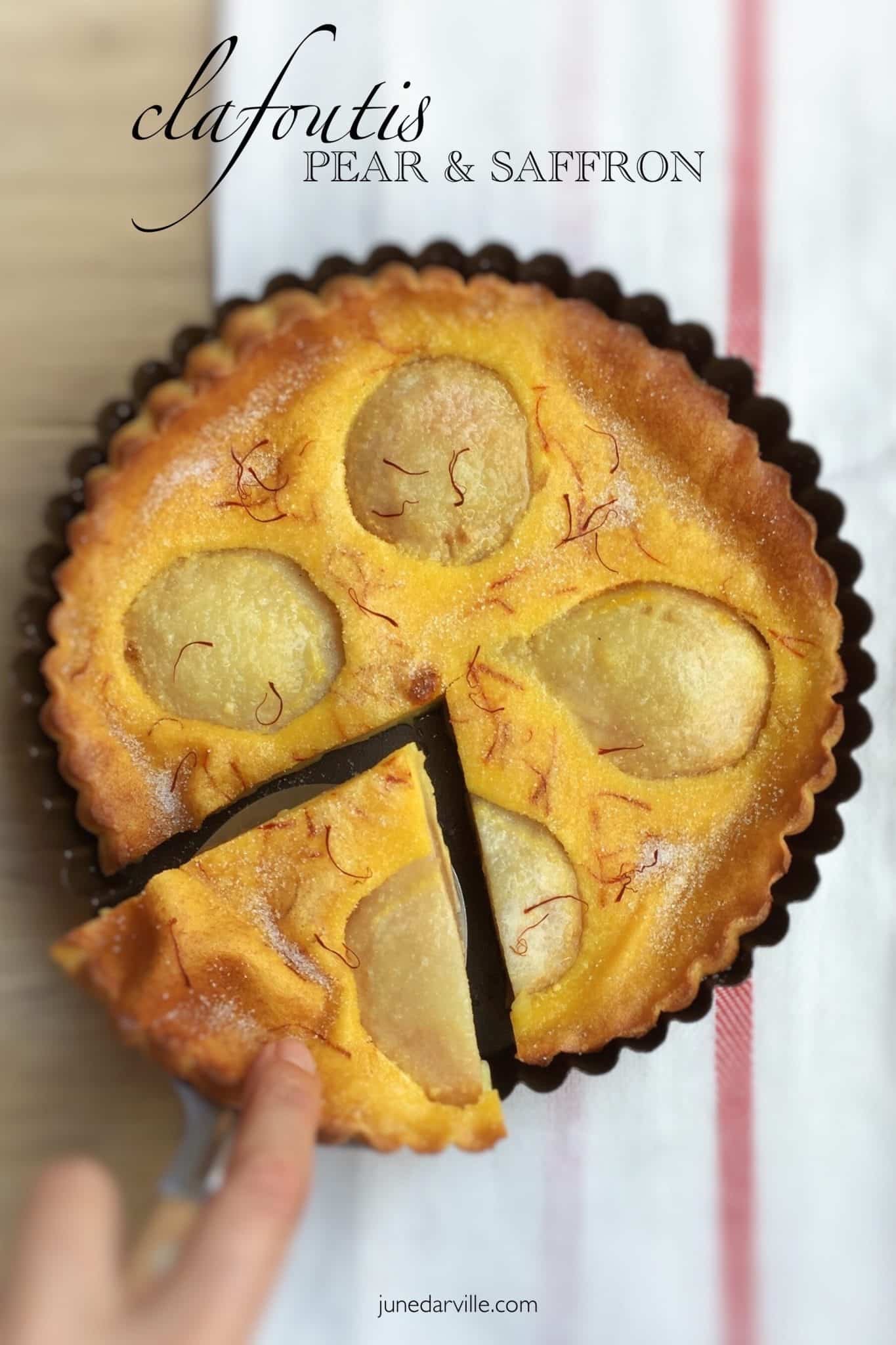 Saffron &amp; Pear Clafoutis-image